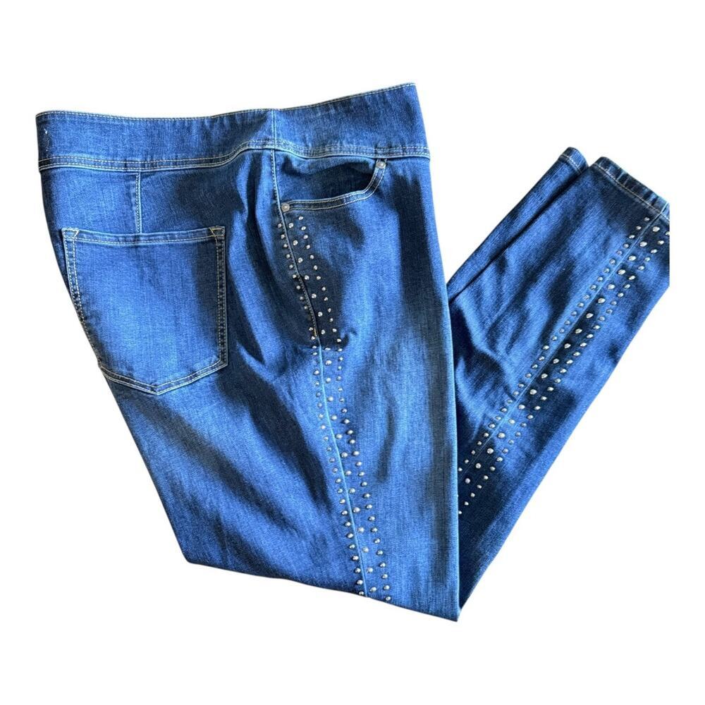 Lane Bryant Signature Fit Jegging High Rise Studded Super Stretch Jeans Size 20